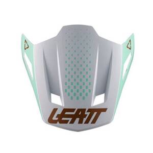 LEATT (2022/2023) DASZEK/VISOR DO KASKU MOTO 8.5 V21.1 ICE KOLOR BIAŁY/TURKUSOWY/ZŁOTY (CZĘŚCI ZAMIENNE)