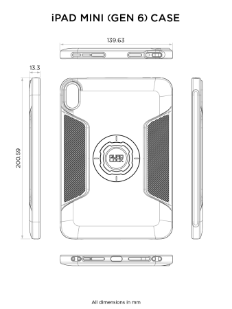 ETUI QUAD LOCK® MAG - IPAD MINI 6