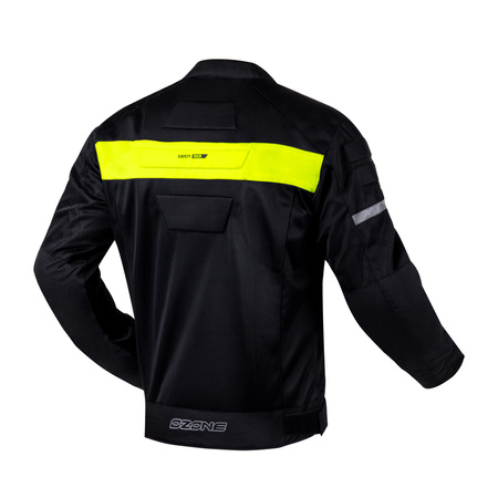 KURTKA TEKSTYLNA OZONE DART BLACK/FLUO YELLOW 6XL