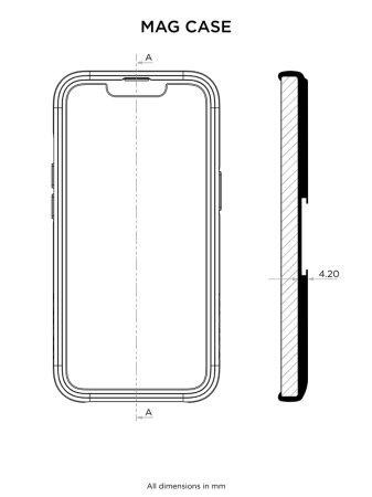 ETUI POKROWIEC TELEFON IPHONE QUAD LOCK® MAG - IPHONE 15 CZARNY PIERŚCIEŃ