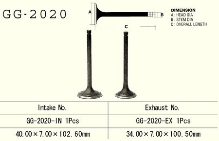 VESRAH ZAWÓR SSĄCY YAMAHA YFM 350/400 WARRIOR/RAPTOR '87-'09 (OEM: 1UY-12111-01) (1 NA POJAZD) (1SZT.) (MADE IN JAPAN)