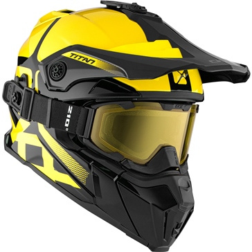 KASK CKX TITAN CZARNY/ŻÓŁTY L