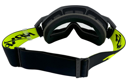 GOGLE NAXA CZARNE Z FLUO NAPISEM