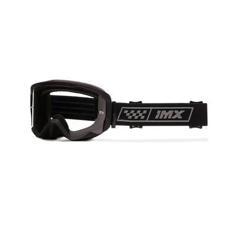 GOGLE IMX ENDURANCE RACE BLACK MATT/GREY - SZYBA DARK SMOKE + CLEAR (2 SZYBY W ZESTAWIE)