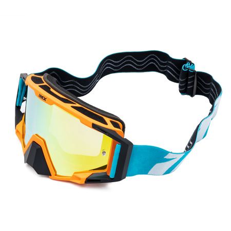 GOGLE CROSS ENDURO OFF ROAD IMX RACING SAND POMARAŃCZOWE