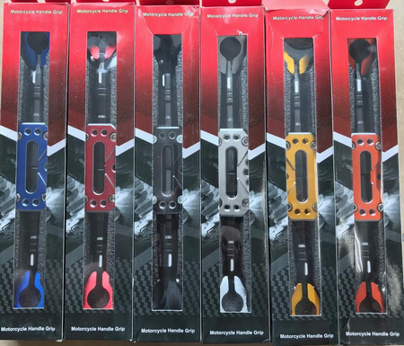 POPRZECZKA KIEROWNICY ATV ALUMINIOWA REGULOWANA CZARNO NIEBIESKA