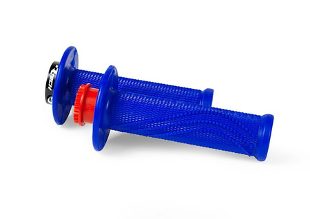 RACETECH MANETKI R20 LOCK-ON (22+25MM) KOLOR NIEBIESKI + 8 ADAPTERÓW ROLGAZU