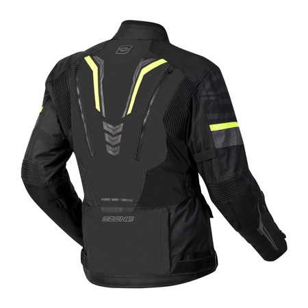 KURTKA TEKSTYLNA OZONE TOUR III BLACK/FLUO YELLOW 5XL