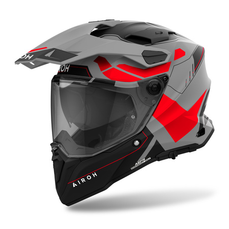 KASK AIROH COMMANDER 2 REVEAL RED FLUO MATT XL