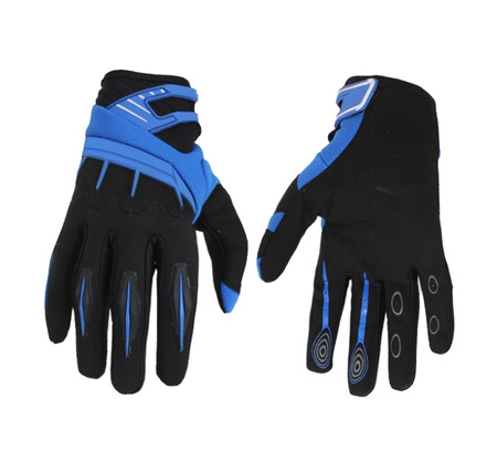 RĘKAWICE SKÓRZANO TEKSTYLNE LETNIE MODEL SPECTRUM ROZM XL NIEBIESKIE