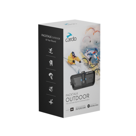 INTERKOM CARDO PACKTALK OUTDOOR SINGLE BLACK
