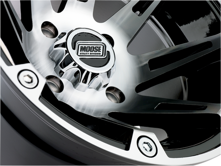 KOMPLET FELG MOOSE RACING 14X8 4/110 4+4 SREBRNE YAMAHA HONDA SUZUKI KAWASAKI