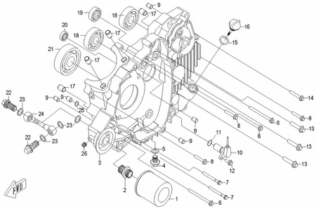 FILTR OLEJU CFMOTO 500 X5, 0180-011300-0B00