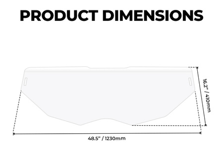 SZYBA CAN-AM MAVERICK X3 POŁÓWKA