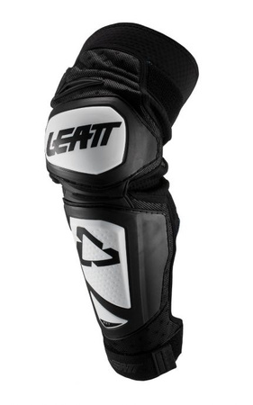 LEATT (2023/2024) NAKOLANNIKI OCHRANIACZE KOLAN EXT KNEE AND SHIN GUARD WHITE/BLACK KOLOR BIAŁY/CZARNY ROZMIAR L/XL