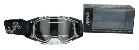 GOGLE ANTI-FOG PREMIUM D NAXA BIAŁE