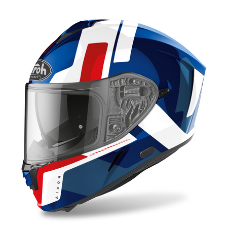 KASK AIROH SPARK SHOGUN BLUE/RED GLOSS M