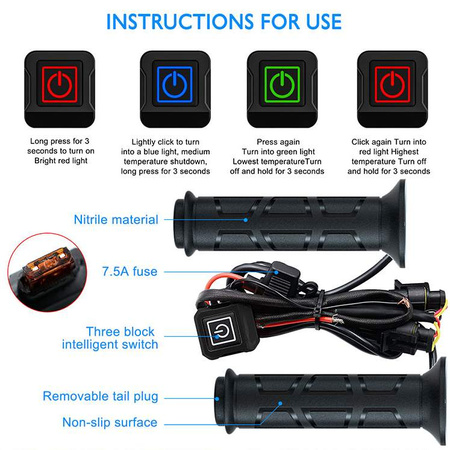 MANETKI PODGRZEWANE X-ATV + KCIUK PODGRZEWANY AT-08318-X NEW BENDA REDSTONE 550 R 
