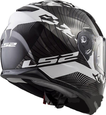 KASK CROSS ENDURO LS2 STREAM EVO HYPE CZARNO BIAŁY XL