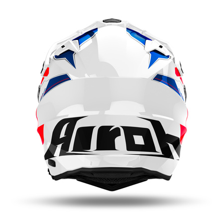 KASK AIROH COMMANDER 2 REVEAL BLUE/RED GLOSS L