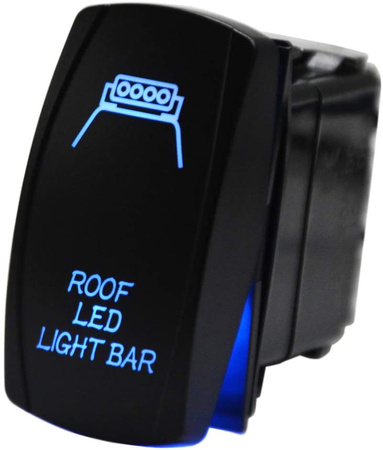 WŁĄCZNIK ŚWIATEŁ DACHOWYCH ROOF LED LIGHT BAR POJAZDY UTV NIEBIESKIE PODŚWIETLENIE