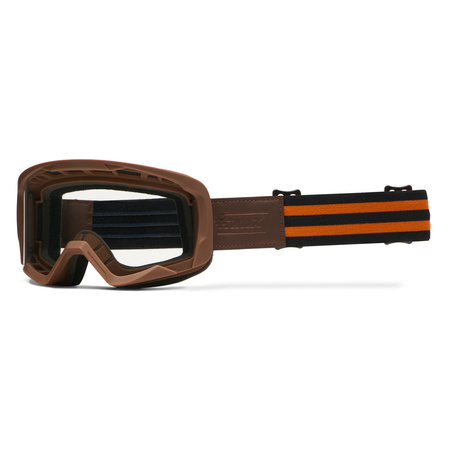 GOGLE IMX ENDURANCE RUST BROWN MATT /ORANGE - SZYBA ORANGE + CLEAR (2 SZYBY W ZESTAWIE)