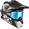 KASK CROSS ENDURO CKX VIPER CZARNY-BIAŁY ROZMIAR M