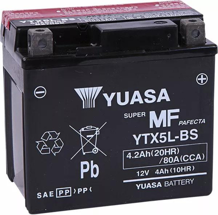 AKUMULATOR AGM BEZOBSŁUGOWY YTX5L-BS DO QUADA