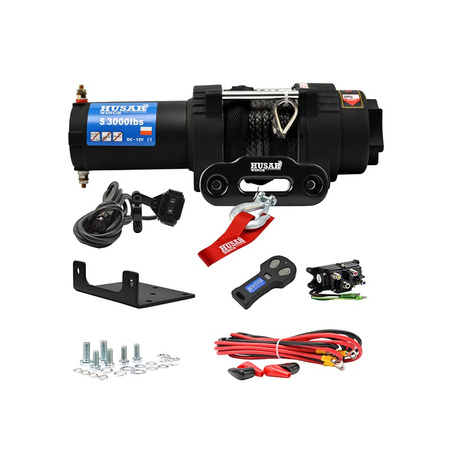 WYCIĄGARKA HUSAR 3000LBS BST S LINA SYNTETYK (1361KG)
