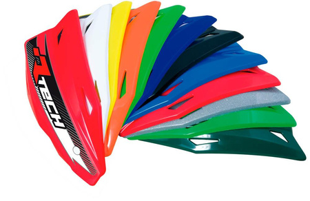 RACETECH PLASTIKI ZAMIENNE DO OSŁON RĄK (HANDBARÓW) VERTIGO / ALU / ATV KOLOR BIAŁY