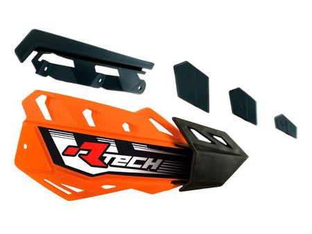 RACETECH PLASTIKI ZAMIENNE DO OSŁON RĄK (HANDBARÓW) FLX / ALU / ATV KOLOR POMARAŃCZOWY