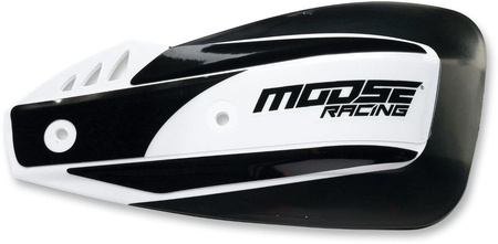 OSŁONY DŁONII MOOSE RACING CZARNO-BIAŁE UNIWERSALNE 22MM