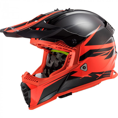 KASK LS2 AK4043732328 MX437 ROAR CZARNO-CZERWONY ROZMIAR 3XL