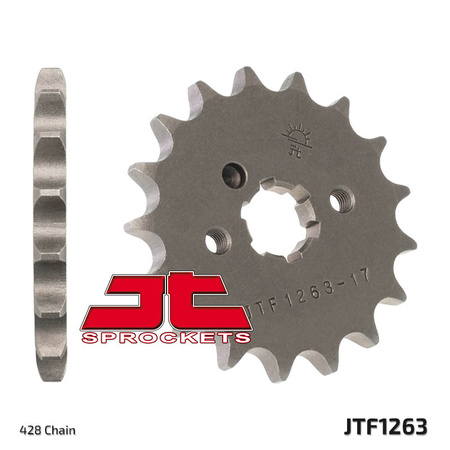 JT ZĘBATKA PRZEDNIA 263 17 YAMAHA DT 125LC '85-'88 (+1) (26317JT) (ŁAŃC. 428)