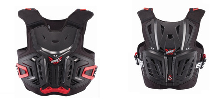 LEATT (2023/2024) OSŁONA KLATKI PIERSIOWEJ (BUZER) CHEST PROTECTOR 4.5 JUNIOR (DZIECIĘCA) KOLOR CZARNY/CZERWONY (134-146 cm)