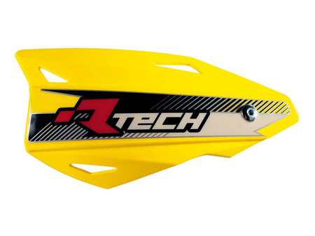 RACETECH OSŁONY RĄK (HANDBARY) VERTIGO CROSS/ENDURO KOLOR ŻÓŁTY (Z MOCOWANIAMI DO KIEROWNICY)