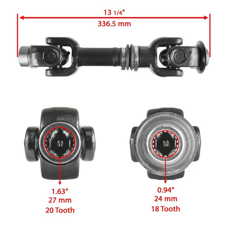 WAŁ NAPĘDOWY TYLNY CAN-AM OUTLANDER RENEGADE G2 703500988, 703500858, 703500931 18/20 L337