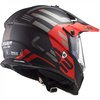 KASK CROSS OFFROAD LS2 PIONEER ADVENTURER CZERWONO-CZARNY ROZMIAR L