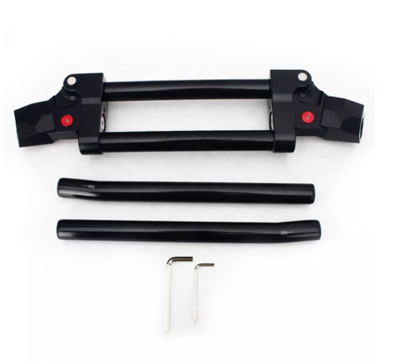 KIEROWNICA ANTYWIBRACYJNA Z ELASTOMEREM CZARNA 28MM