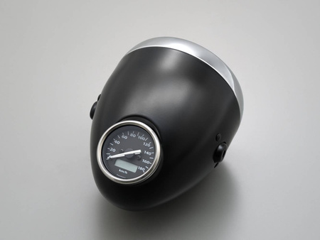 LAMPA  MOTOCYKLOWA VINTAGE RETRO CZARNY [RHS]
