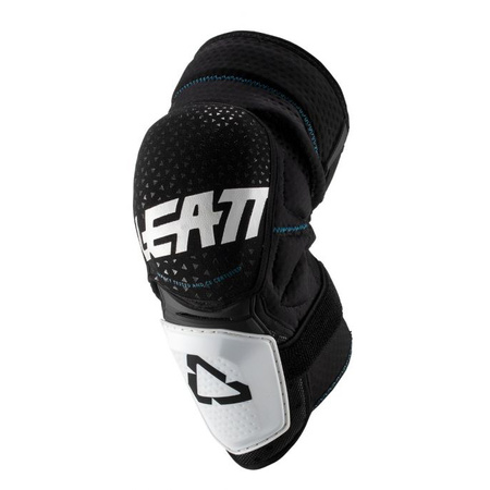 LEATT (2023/2024) NAKOLANNIKI OCHRANIACZE KOLAN 3DF HYBRID KNEE GUARD KNEE GUARD WHITE/BLACK KOLOR CZARNY/BIAŁY ROZMIAR S/M