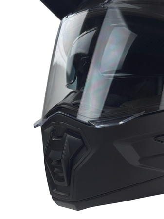 KASK CROSS ENDURO NAXA CZARNY ODPINANY DASZEK ROZMIAR XXL 