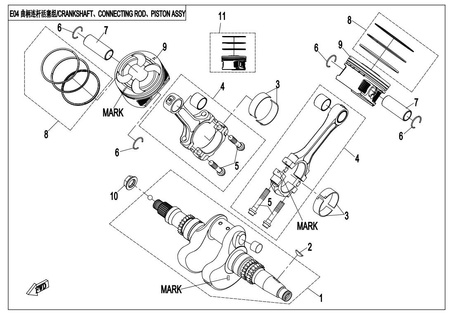 TŁOK CFMOTO CFORCE 800 820 850 0800-040001-20020