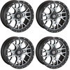 KOMPLET FELG MOOSE RACING 14X7 4/110 5+2 YAMAHA SUZUKI HONDA KAWASAKI
