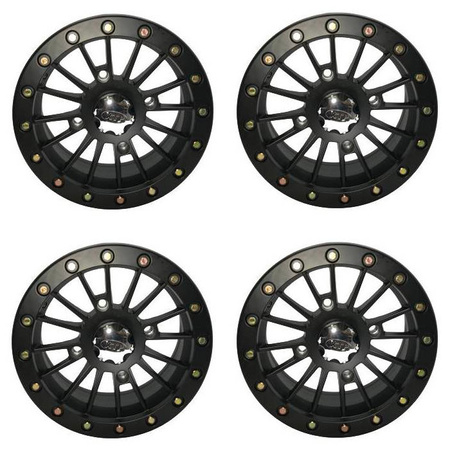 KOMPLET FELG XTP BEADLOCK 14X7 4/156 4+3 POLARIS SPORTSMAN SCRAMBLER RANGER RZR