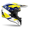 KASK AIROH WRAAAP FEEL YELLOW/BLUE GLOSS S