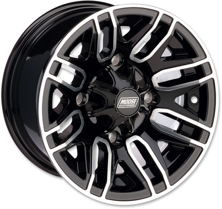 KOMPLET FELG MOOSE RACING 12X8 4/110 4+4 YAMAHA HONDA KAWASAKI SUZUKI CZARNE