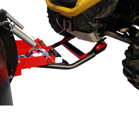 ZESTAW KOMPLET PŁUG + PŁYTA MONTAŻOWA NA KLIK SEGWAY AT 10 LONCIN WOLF X 700 550 CZERWONY