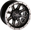 KOMPLET FELG FELGI MOOSE RACING 14X8 4/136 4+4 CZARNE CAN-AM KAWASAKI
