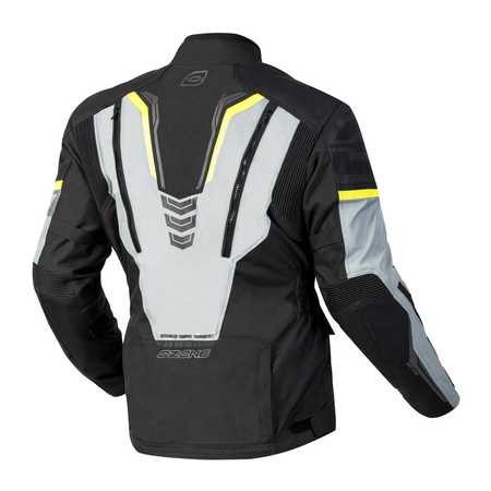 KURTKA TEKSTYLNA OZONE TOUR III BLACK/GREY/FLUO YELLOW 8XL
